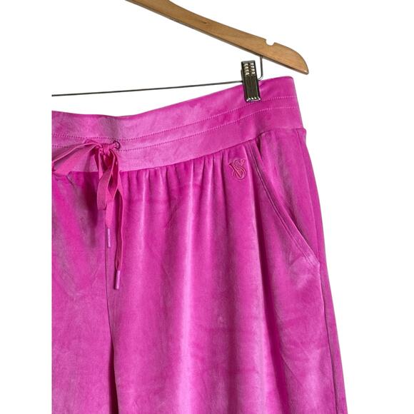 Victoria’s Secret On Point Pink Velour Jogger Sweatpants XL NWT - Picture 5 of 10